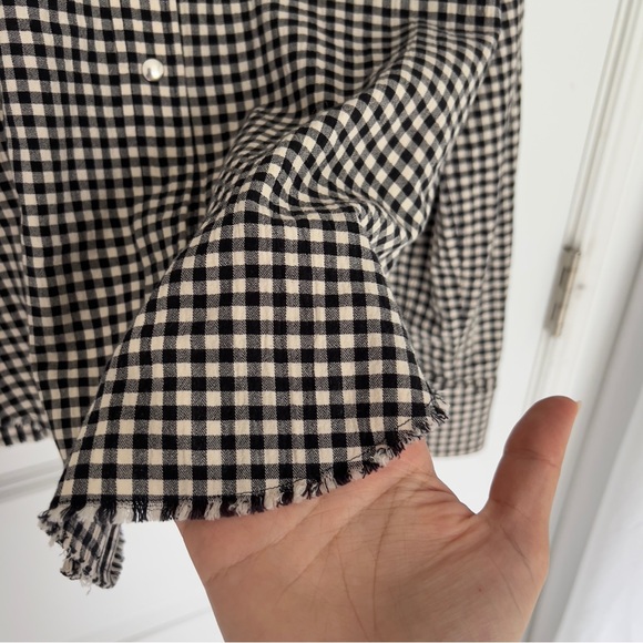 HELMUT LANG
Plaid Print Long Sleeve  snap button down shirt size S - Picture 6 of 11